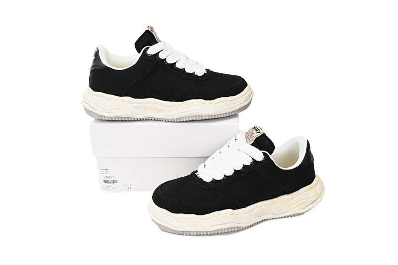 【BA9LC】769黑灰底  三原康裕低帮时尚板鞋 NO.769 MIHARA YASUHIRO White And Black Gray Low