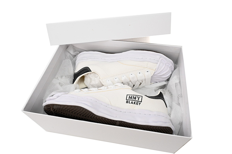 【BA9LC】763全白黑尾 三原康裕低帮时尚板鞋 NO.763 MIHARA YASUHIRO White And All White And Black Tail