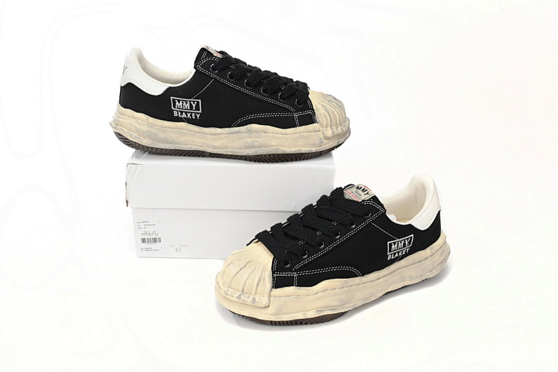 【BA9LC】790复古白黑 三原康裕低帮时尚板鞋 NO.790 MIHARA YASUHIRO Vintage White Black