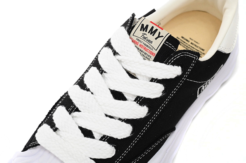 【BA9LC】762白黑底 三原康裕低帮时尚板鞋 NO.762 MIHARA YASUHIRO White And Black Background