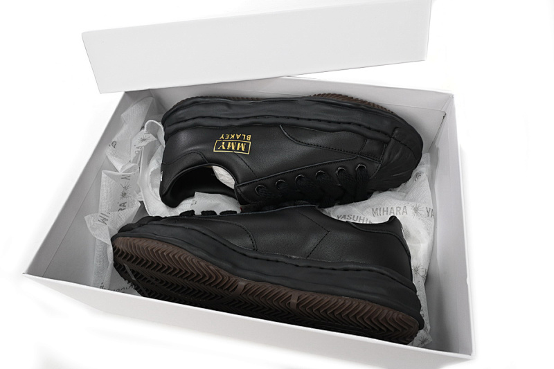 【BA9LC】751全黑金 三原康裕低帮时尚板鞋 NO.751 MIHARA YASUHIRO All Black Golde