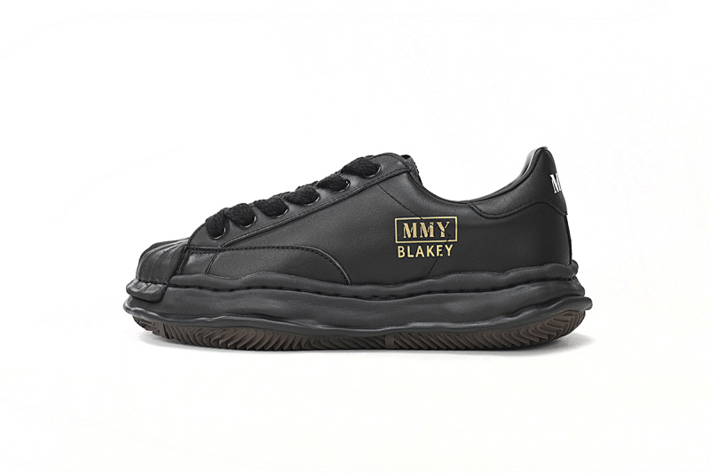 【BA9LC】751全黑金 三原康裕低帮时尚板鞋 NO.751 MIHARA YASUHIRO All Black Golde