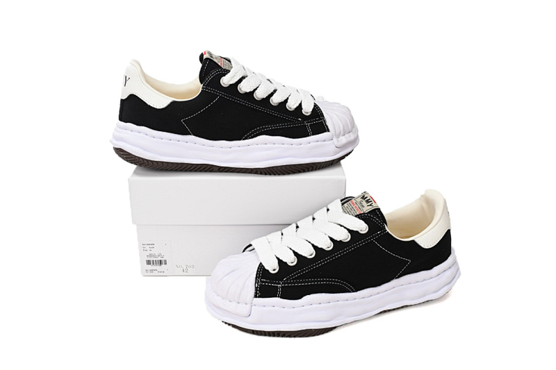 【BA9LC】703黑白尾 三原康裕低帮时尚板鞋 NO.703 MIHARA YASUHIRO Black And White